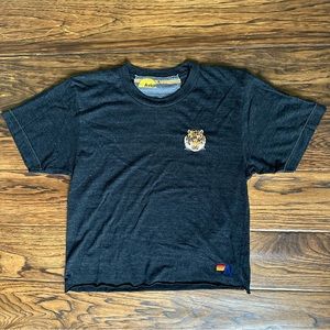 Aviator Nation | Tiger Embroidered Boyfriend Tee // Size S